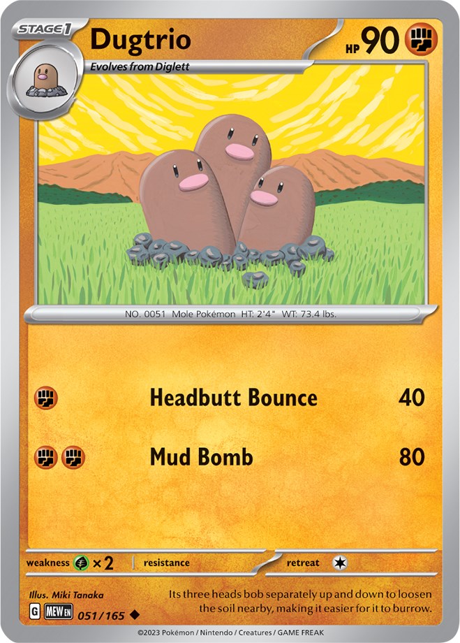 Dugtrio (051/165) [Scarlet & Violet: 151]