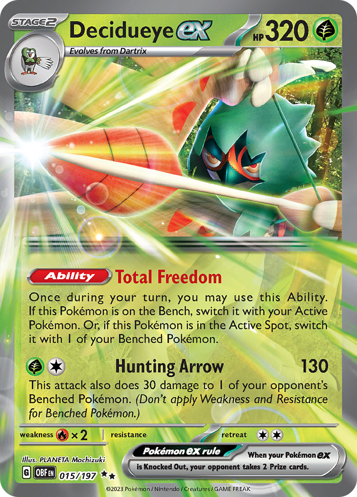 Decidueye ex (015/197) [Scarlet & Violet: Obsidian Flames]