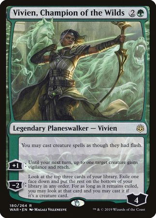 JAPANESE Vivien, Champion of the Wilds [War of the Spark]