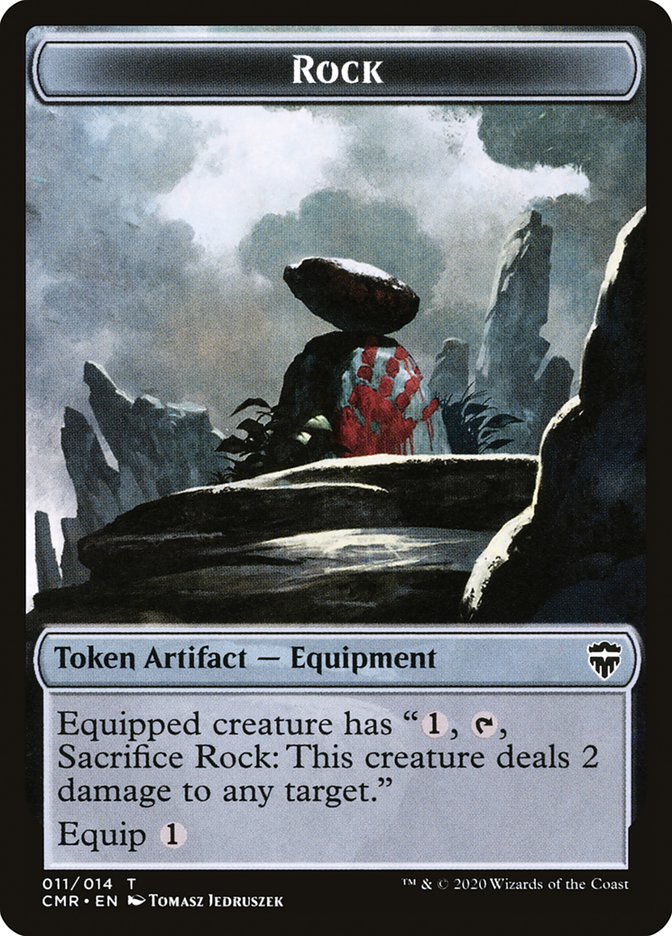 Rock // Spirit Token [Commander Legends Tokens]